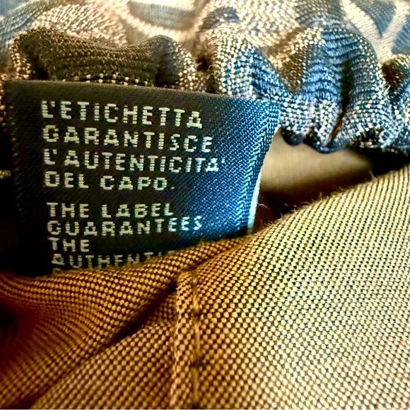 Authentic Vintage Fendi Magic Bag Canvas Dark Brown Leather Trim Y2K 2000s Clean - Picture 7 of 10